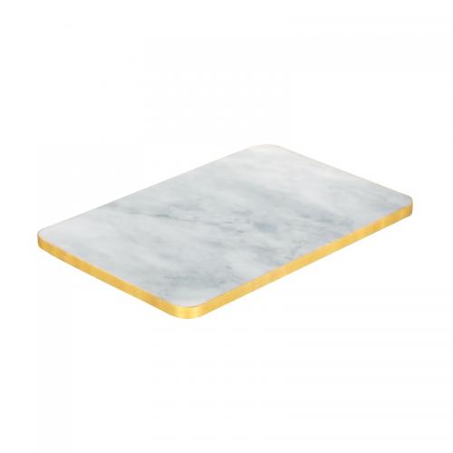 Marble Placemat with Gold Rim