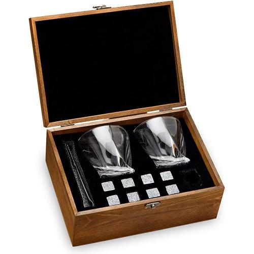 Whiskey Stones Set With Wood Box